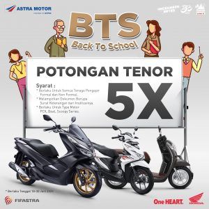 Bulan Masuk Sekolah, Ada Promo Istimewa Untuk Tiga Tipe Favorit Honda