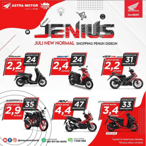 Siap sambut New Normal, Honda NTB beri “Promo JENIUS”