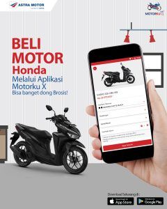 Cara Mudah Membeli Motor Honda, Hanya Lewat Aplikasi Motorku X