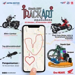 Ajak Jaga Kesehatan, Astra Motor Bali Gelar Honda ADV Track Art Challenge