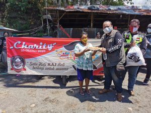 Touring Sambil Berbagi, Komunitas HAI Bali Charity ke Warga Kurang Mampu