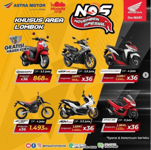 Astra Motor NTB, Berikan Promo NOS