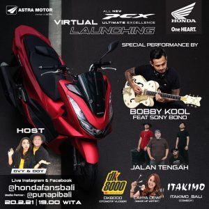 Hari Ini, Virtual Launching All New Honda PCX160 Dapat di Saksikan Pecinta Skutik Premium Bali