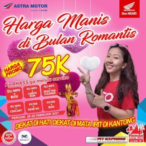 Tutup Akhir Bulan Romantis, Ada Harga Manis dan Paket Service Hemat Di AHASS Bali