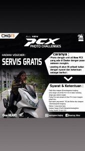 Kontes Foto Bersama All New Honda PCX160, Dealer Honda  Hadiahi Voucer Service Gratis