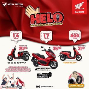Mau Motor Baru, Ada “Helo” Promo Honda Hemat Belanja Oktober