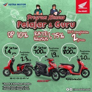 Matic Favorite Honda Tawaran Program Istimewa Khusus Pelajar dan Guru
